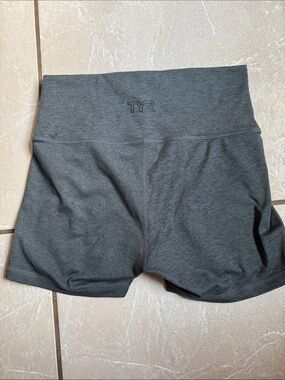 TYR Women's Charcoal High-Waist Bike Shorts